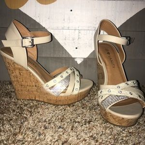 Wedge Sparkly Heels